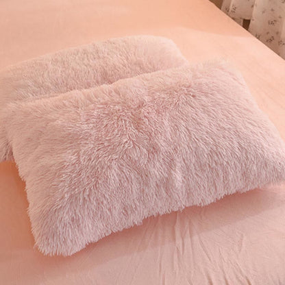 Flauschiges Bettwäscheset Bettbezug & Kissenbezug