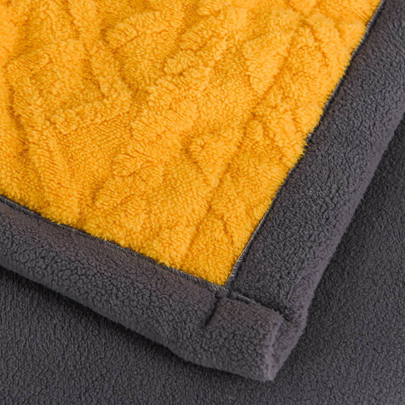 Luxuriöse, dicke, warme Fleece-Überwurfdecke
