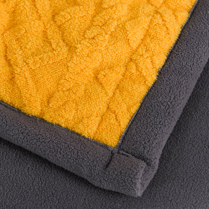 Luxuriöse, dicke, warme Fleece-Überwurfdecke