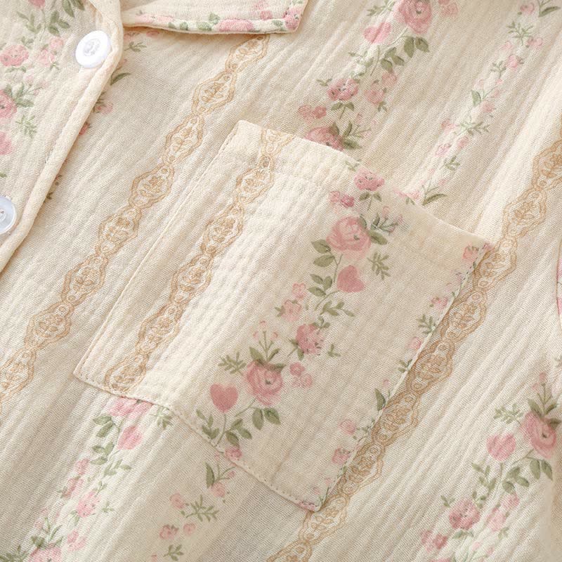 Loungewear-Set aus reiner Baumwolle im Waldstil