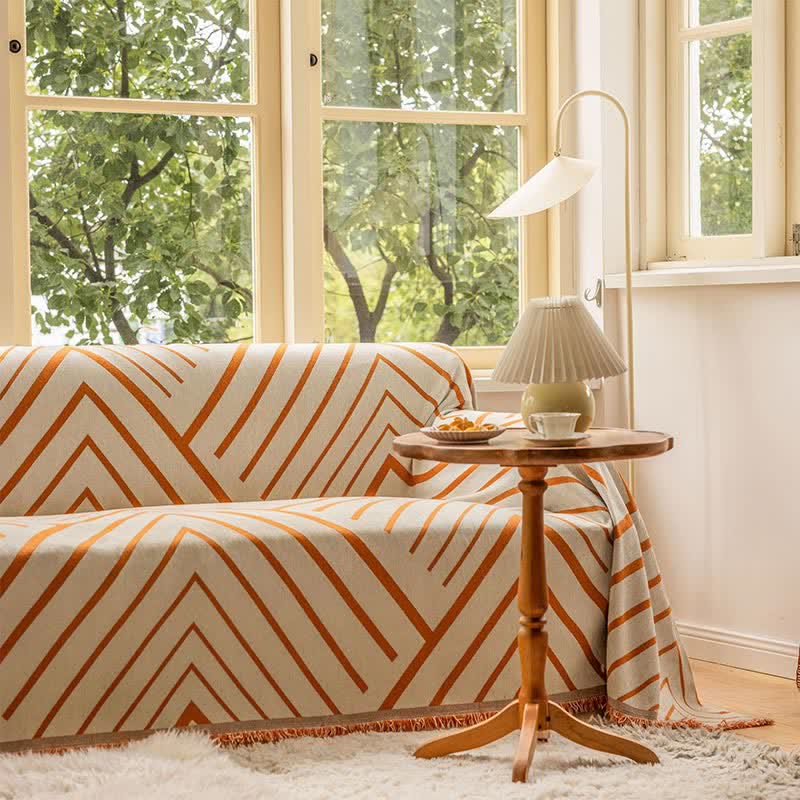 Ownkoti Diamond Stripe Multifunktionale Decke Sofaschutz