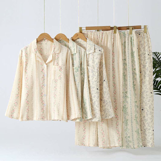 Loungewear-Set aus reiner Baumwolle im Waldstil