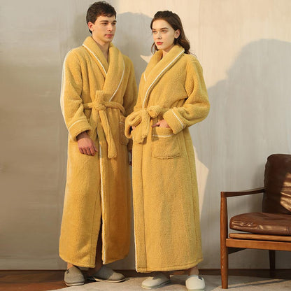 Ownkoti Bequemer Fleece-Pyjama, langer Bademantel - image 4