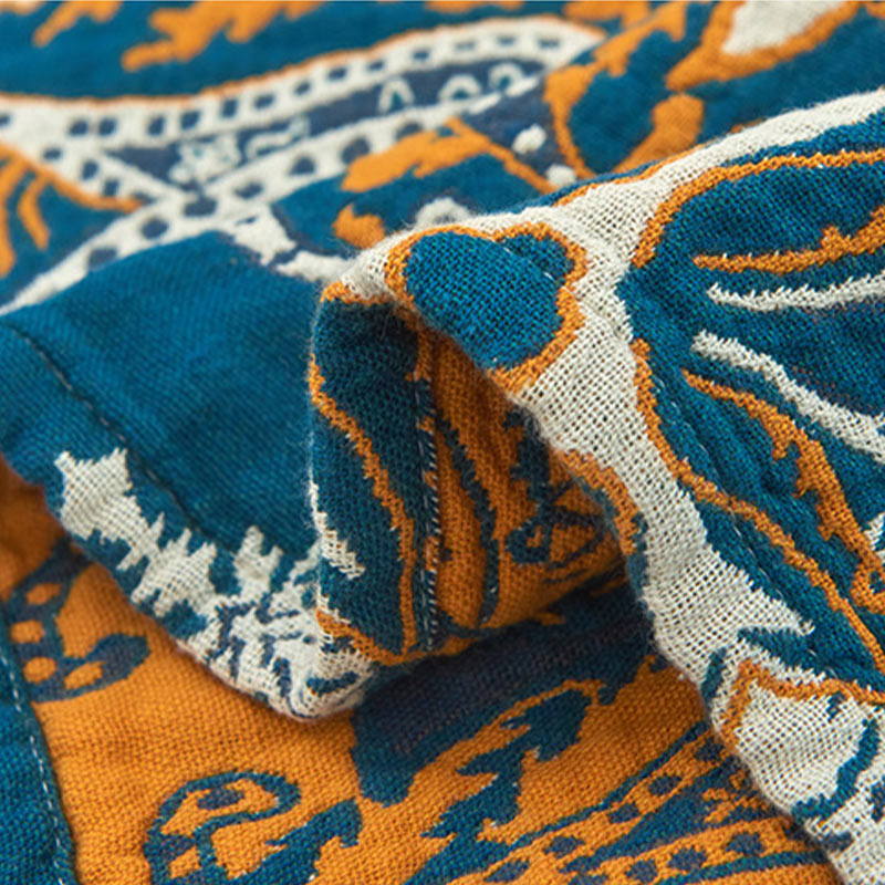 Ownkoti Bohemian-Kissenhandtuch mit Blumenmuster aus Baumwolle (2 Stück)