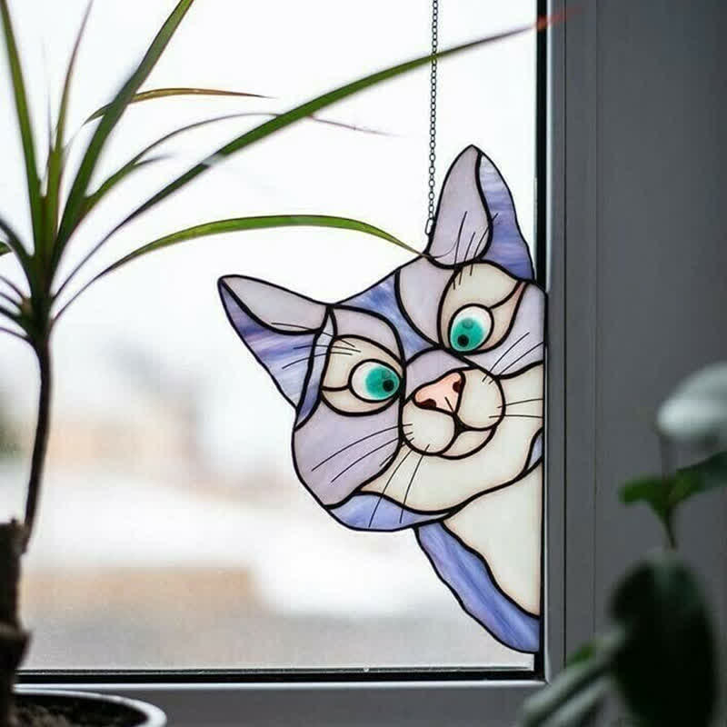 Ownkoti Fensterdekoration „Stain Cat“ (Kaufen Sie eins und erhalten Sie eins gratis)