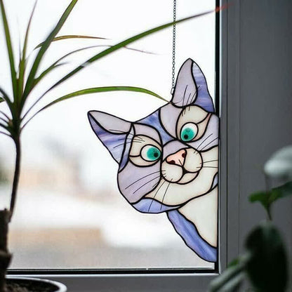 Ownkoti Fensterdekoration „Stain Cat“ (Kaufen Sie eins und erhalten Sie eins gratis)