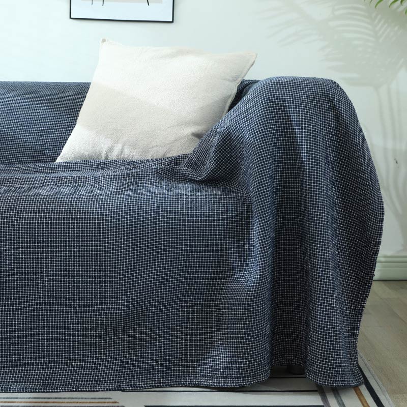Ownkoti Plaid Sofadecke Gaze Sofabezug