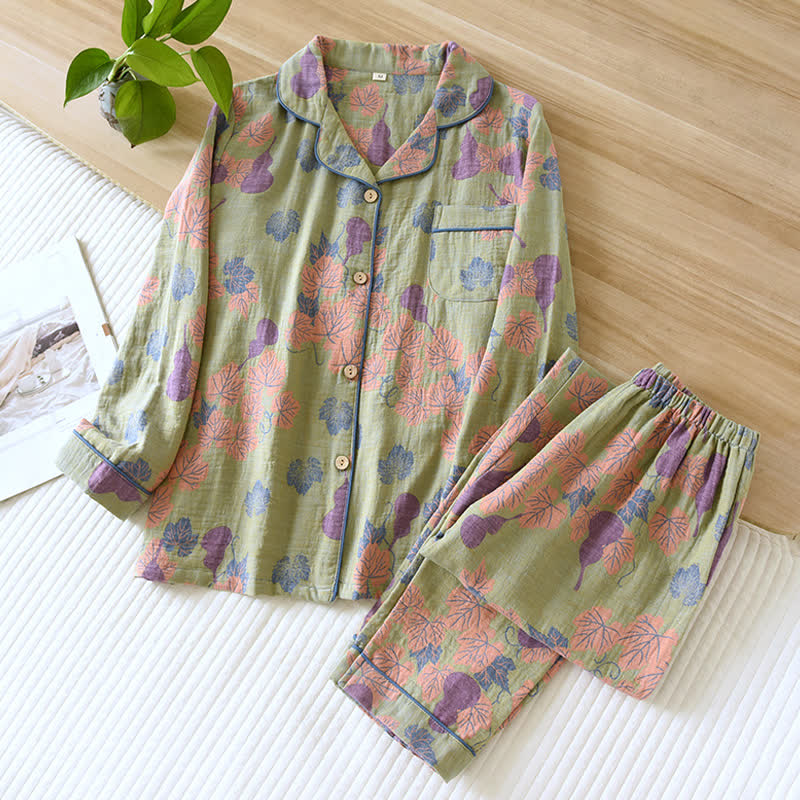Gourd – Loungewear-Set aus Jacquard-Baumwolle