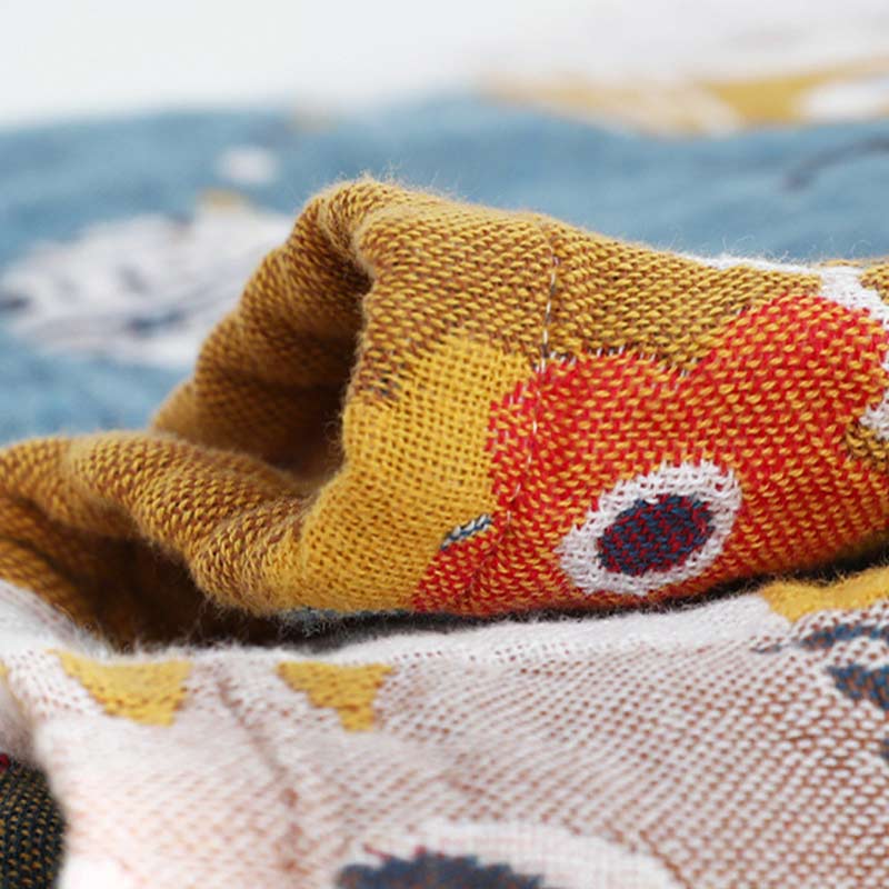 Ownkoti Süßes, weiches Kissenhandtuch aus Baumwolle mit Katzenmotiv (2 Stück)