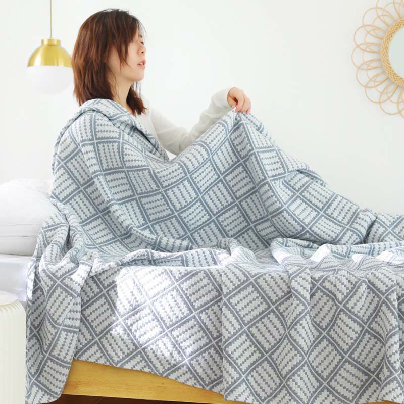 Ownkoti Plaid Dreilagige Steppdecke aus reiner Baumwolle - image 3