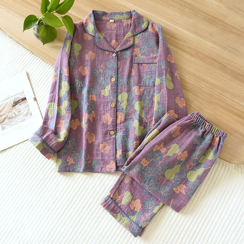 Gourd – Loungewear-Set aus Jacquard-Baumwolle