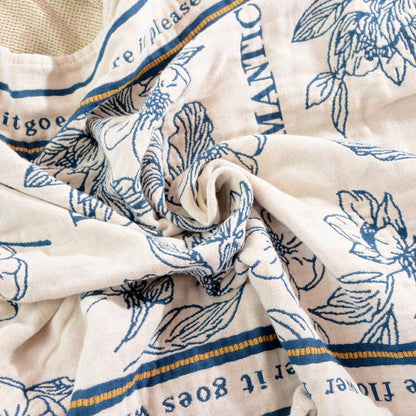 Ownkoti Wendbares Badetuch mit Blumenmuster in verschiedenen Farben