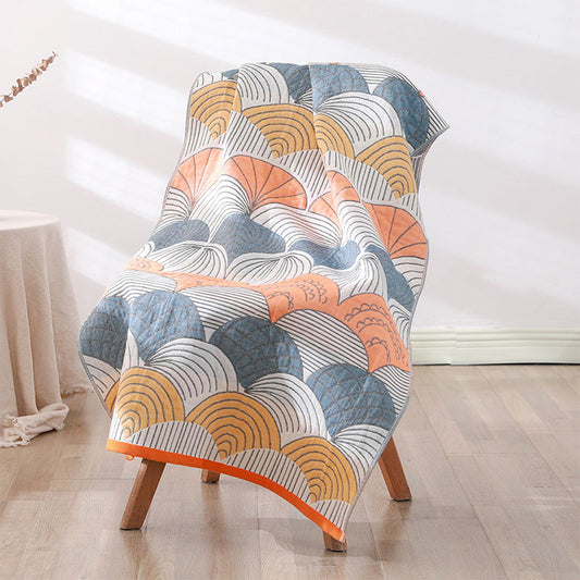 Ownkoti Badetuch aus Jacquard-Baumwolle mit Muscheldruck