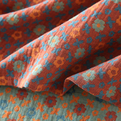 Nachthemd aus weicher Baumwolle mit Rundhalsausschnitt und Blumenmuster