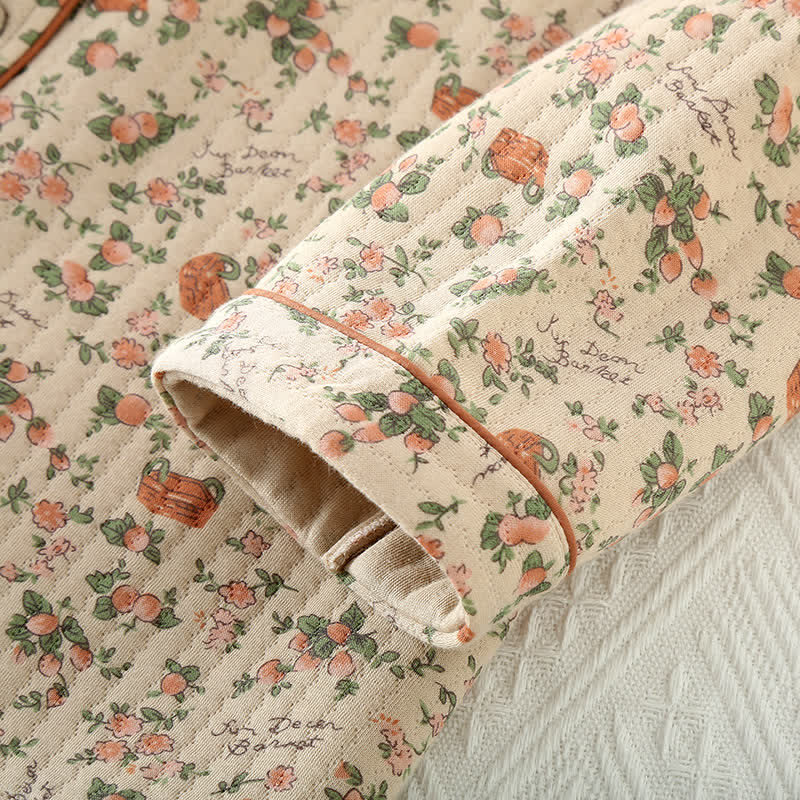 Rural Rose Air Loungewear-Set aus Baumwolle