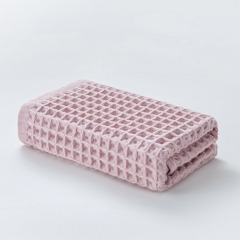 Ownkoti Einfaches Handtuch aus Baumwolle mit Waffelmuster (3 Stück)