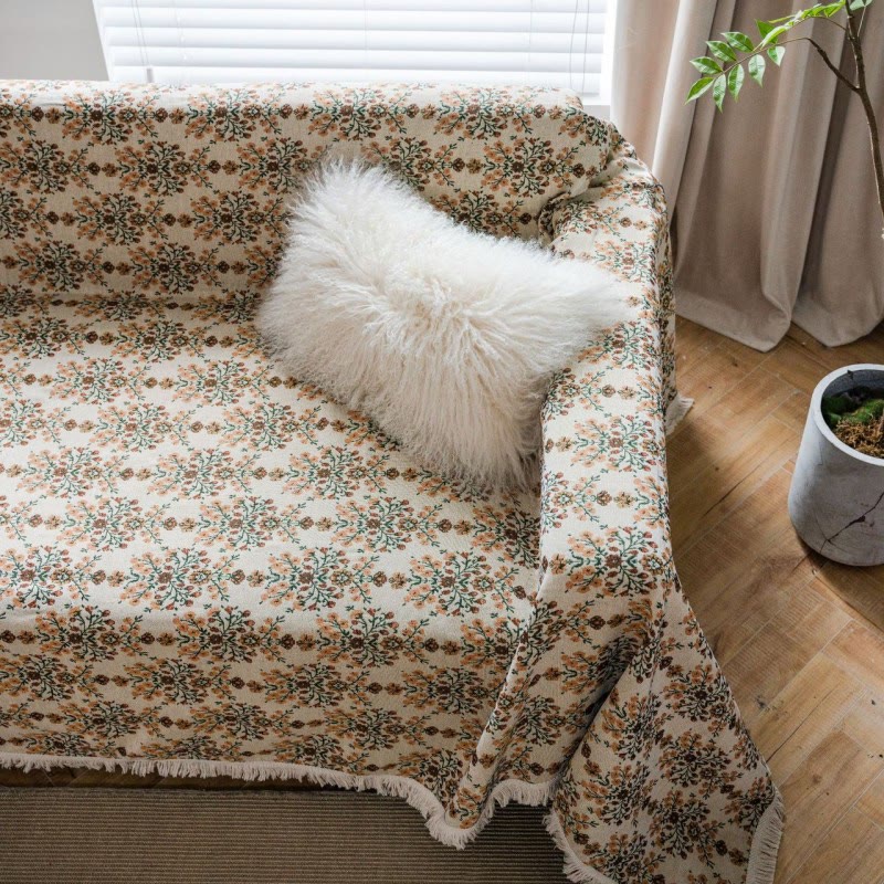Sofaschoner mit Jacquard-Quaste und Pflaumenblütenmuster - image 7