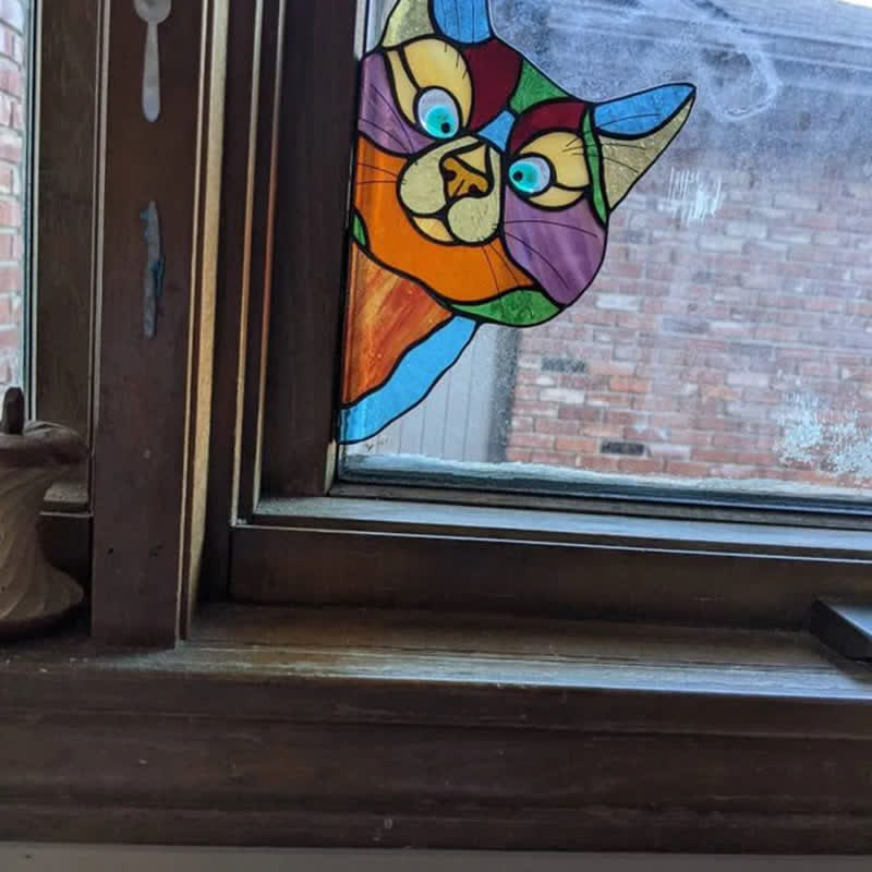 Ownkoti Fensterdekoration „Stain Cat“ (Kaufen Sie eins und erhalten Sie eins gratis)