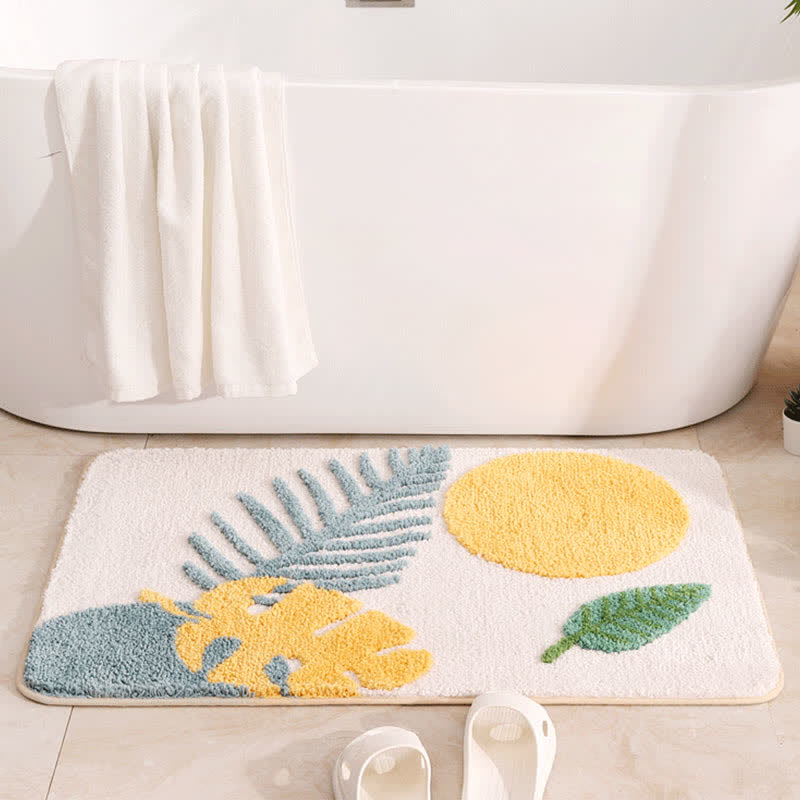 Ländliche wasserabsorbierende rutschfeste Badematte