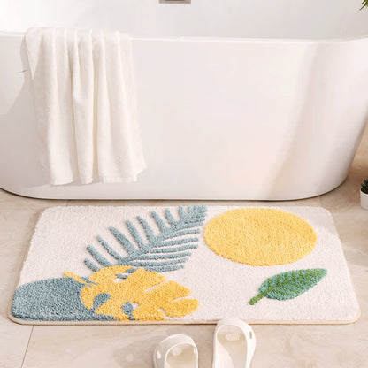 Ländliche wasserabsorbierende rutschfeste Badematte