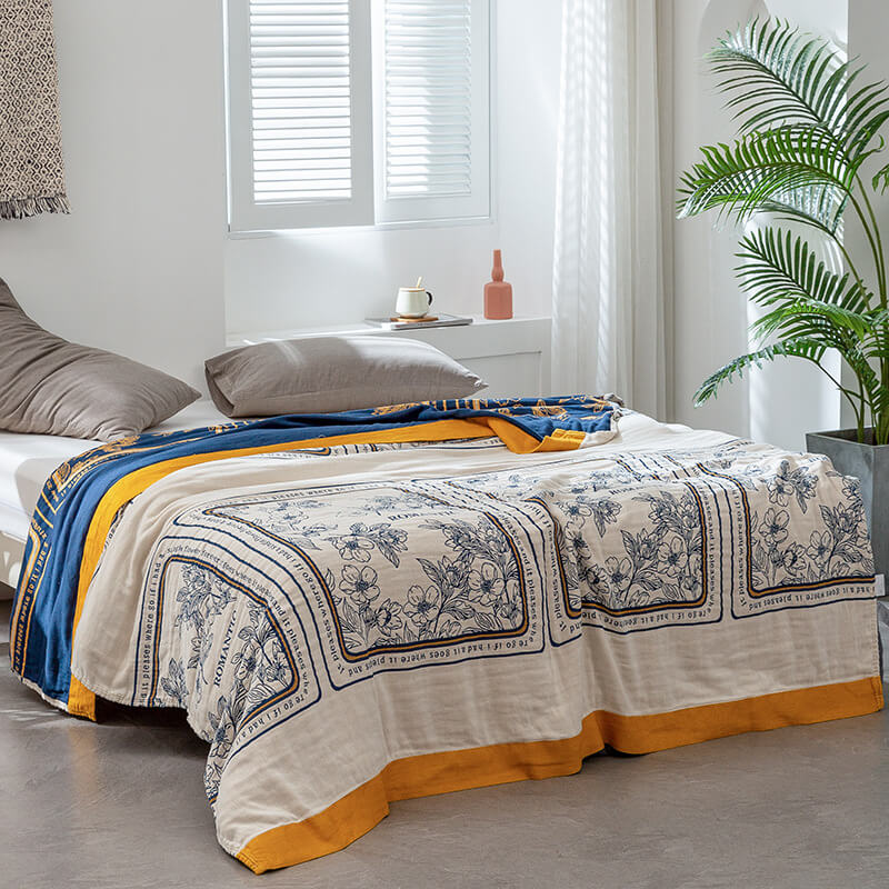 Ownkoti Sommer-Wendedecke aus Baumwolle, leichte Decke