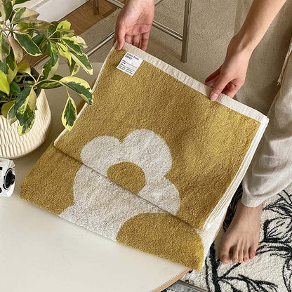 Atmungsaktives, weiches Baumwollhandtuch mit Blumenmuster