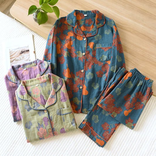 Gourd – Loungewear-Set aus Jacquard-Baumwolle