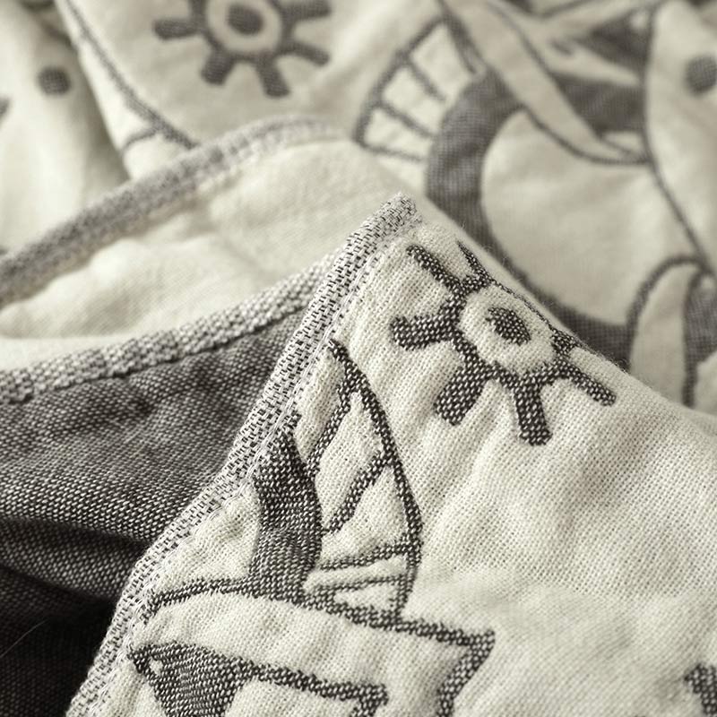 Ownkoti Chic Mandala Wende-Steppdecke aus Baumwolle mit Blumenmuster