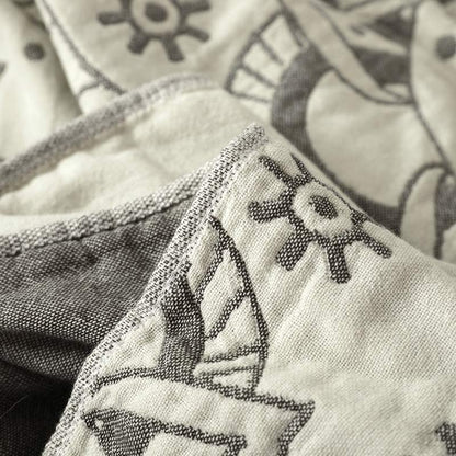 Ownkoti Chic Mandala Wende-Steppdecke aus Baumwolle mit Blumenmuster