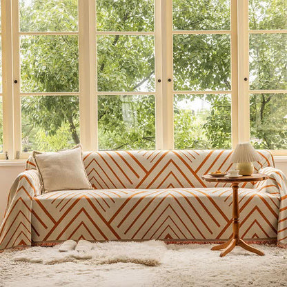 Ownkoti Diamond Stripe Multifunktionale Decke Sofaschutz