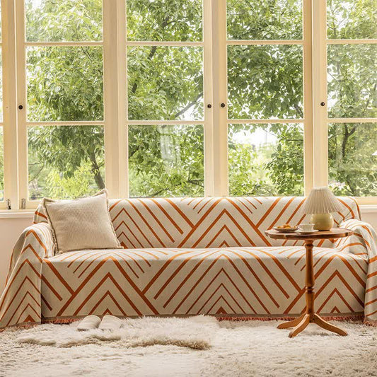 Ownkoti Diamond Stripe Multifunktionale Decke Sofaschutz