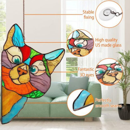 Ownkoti Fensterdekoration „Stain Cat“ (Kaufen Sie eins und erhalten Sie eins gratis)