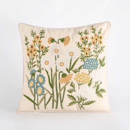 Ownkoti Kissenbezug mit Vintage-Blumenmotiv, Kissenbezug