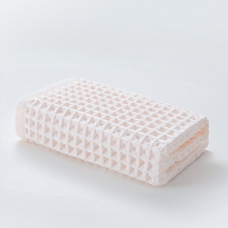 Ownkoti Einfaches Handtuch aus Baumwolle mit Waffelmuster (3 Stück)