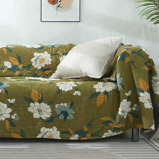 Ownkoti Wendedecke mit Blumenmuster, Couchbezug aus Baumwolle