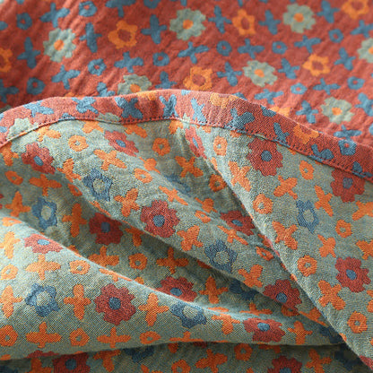 Nachthemd aus weicher Baumwolle mit Rundhalsausschnitt und Blumenmuster