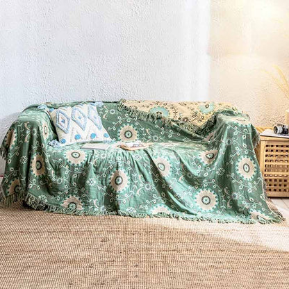 Ownkoti Retro Sofabezug Baumwolle Wendedecke