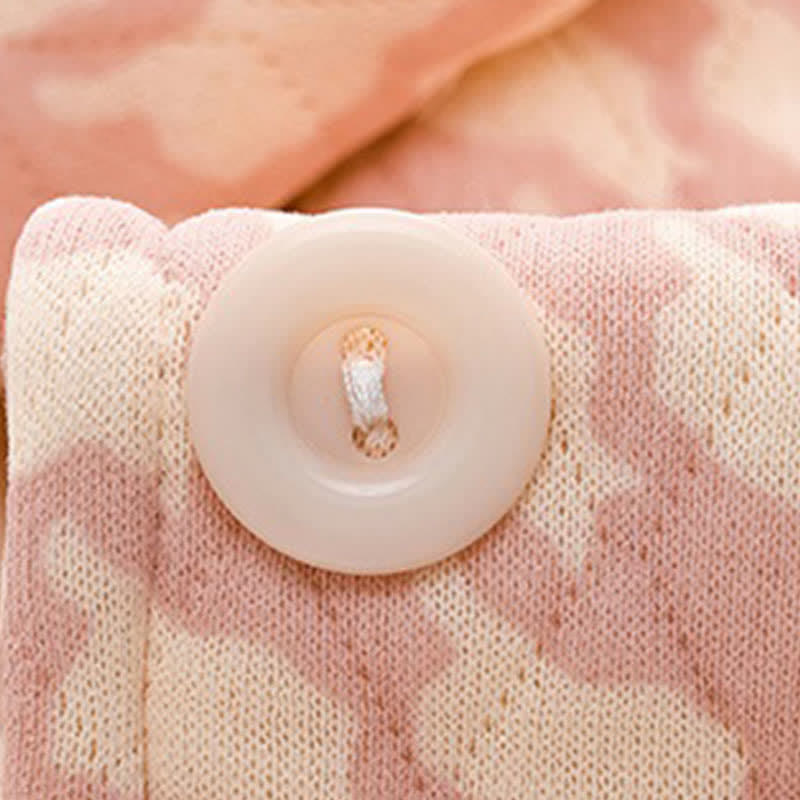 Schickes Pyjama-Set aus Baumwolle mit Knopfleiste