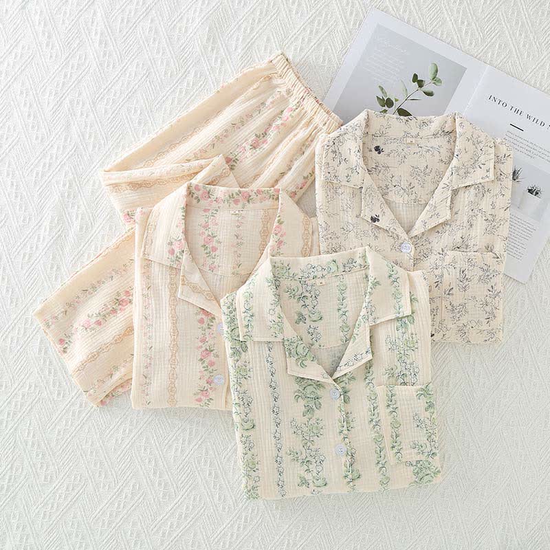 Loungewear-Set aus reiner Baumwolle im Waldstil