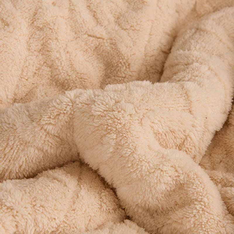 Luxuriöse, dicke, warme Fleece-Überwurfdecke
