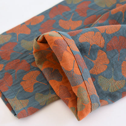 Loungewear-Set aus Baumwolle mit Ginkgoblatt-Knopf - image 10