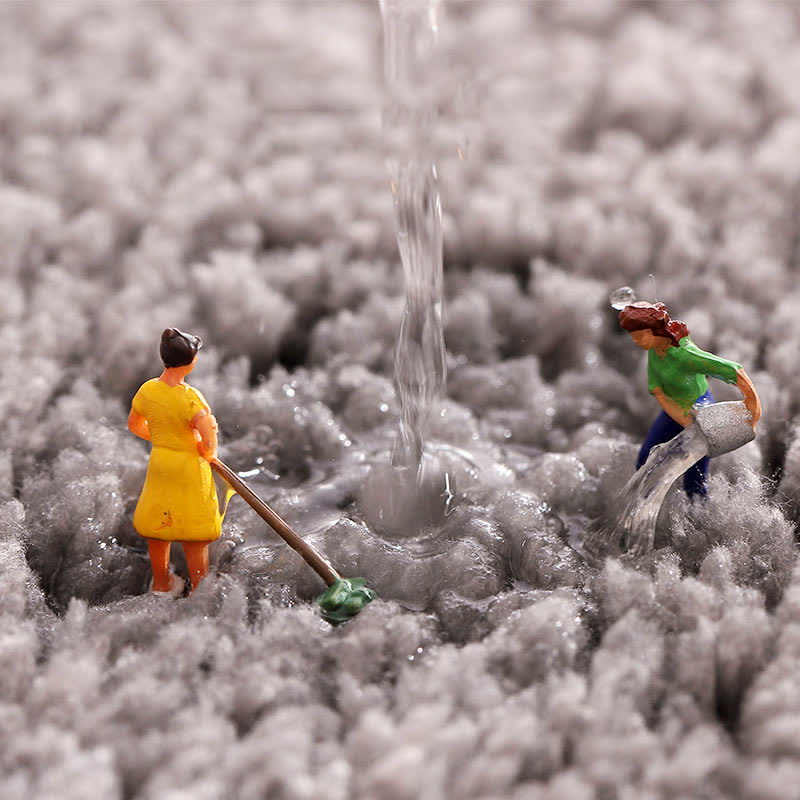 Ländliche wasserabsorbierende rutschfeste Badematte