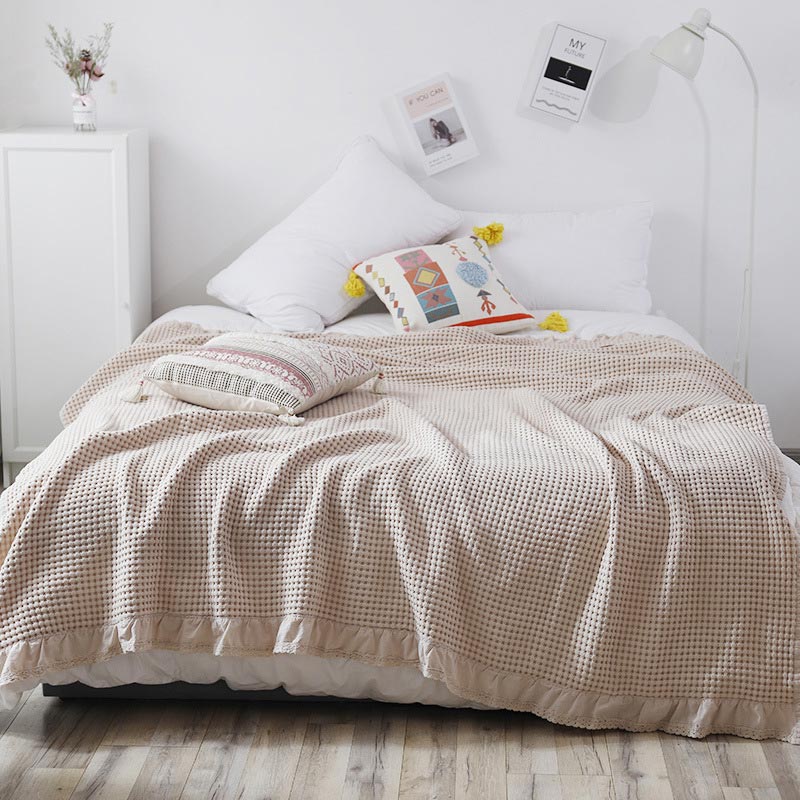Waffelpiqué-Sofadecke, bequeme Steppdecke - image 11