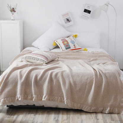 Waffelpiqué-Sofadecke, bequeme Steppdecke - image 11
