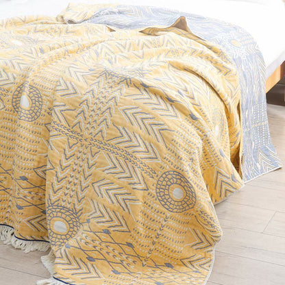Wendesteppdecke aus weicher Baumwolle mit geometrischem Muster