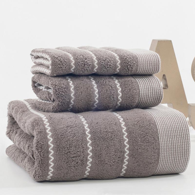 Ownkoti Gestreiftes Badetuch-Badetuch-Set