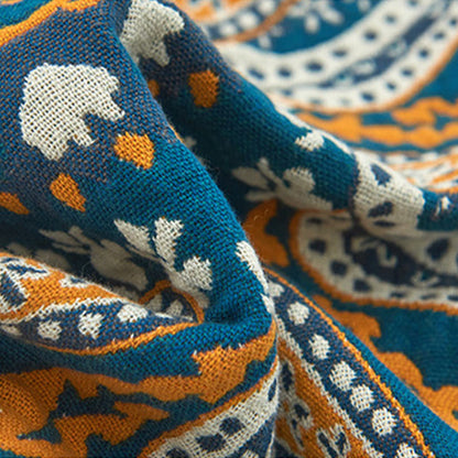 Ownkoti Bohemian-Kissenhandtuch mit Blumenmuster aus Baumwolle (2 Stück)