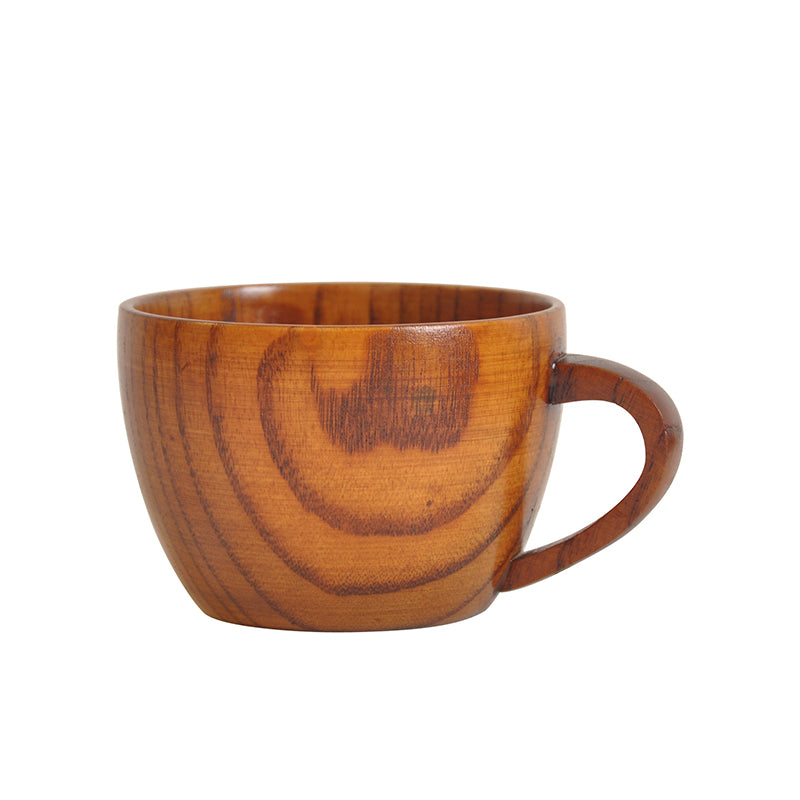 Ownkoti Teetasse aus natürlichem Holz mit Henkel (2 Stück)