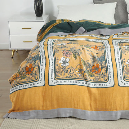 Ownkoti Sommer-Wendedecke aus Baumwolle, leichte Decke