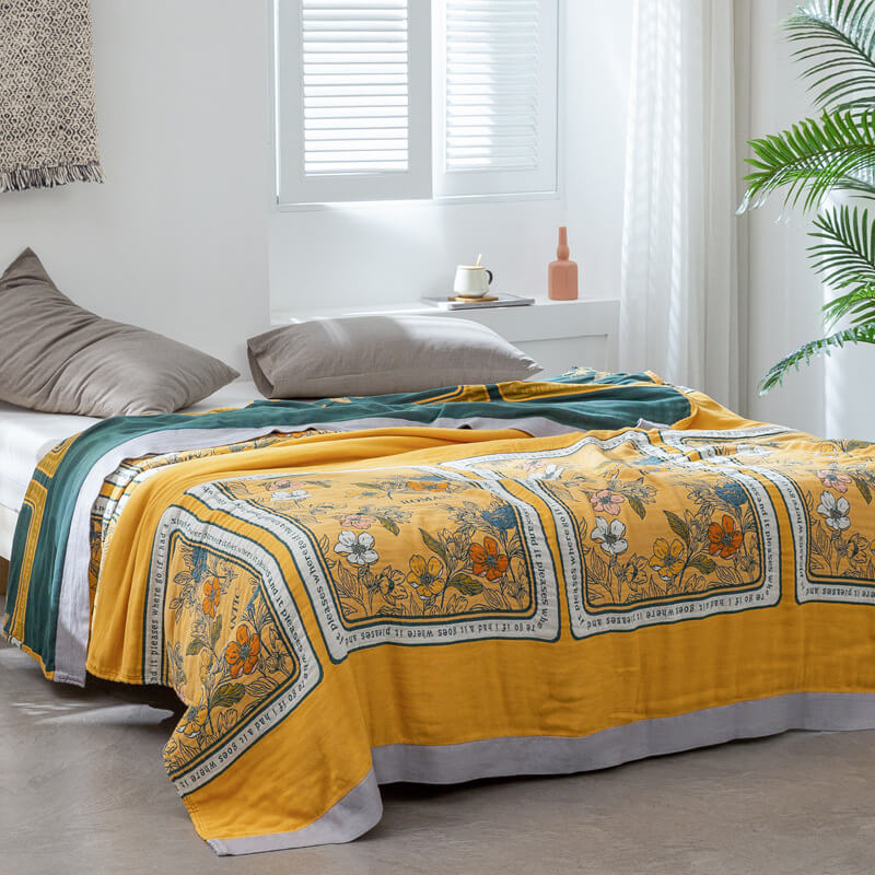Ownkoti Sommer-Wendedecke aus Baumwolle, leichte Decke